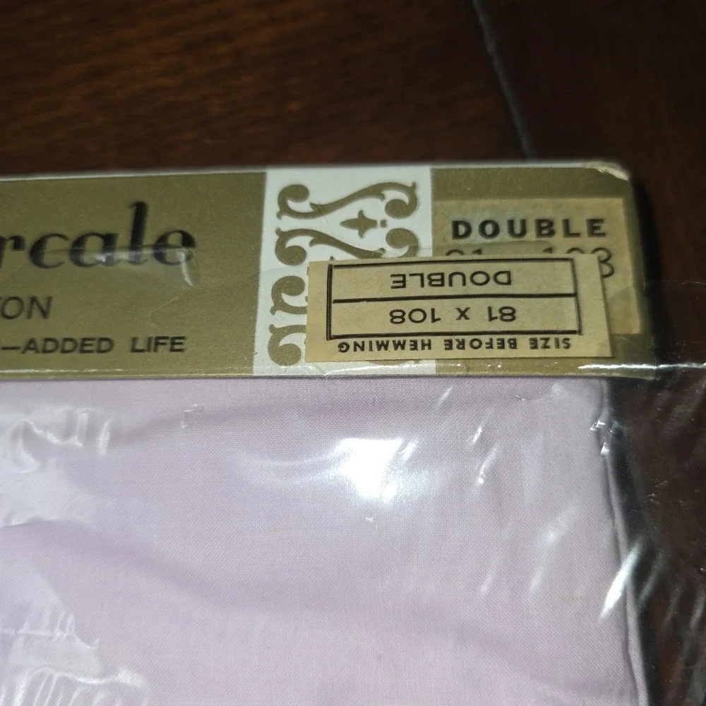 Vintage USA Cannon Combspun Percale Sheet Double‎ Bed 81x108 Pima Blend Cotton